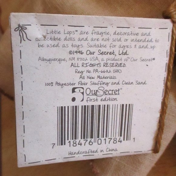 Vintage 1996 Little Lops Guardian Angel Lop Bunny, Wings - Picture 12 of 14